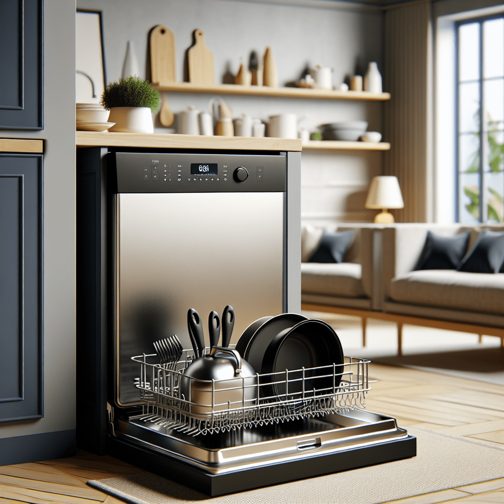 Lave-vaisselle avec cycles de nettoyage pour grandes casseroles et poêles