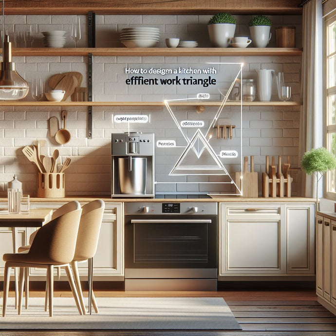Comment concevoir une cuisine avec un triangle de travail efficace incluant les appareils électroménagers