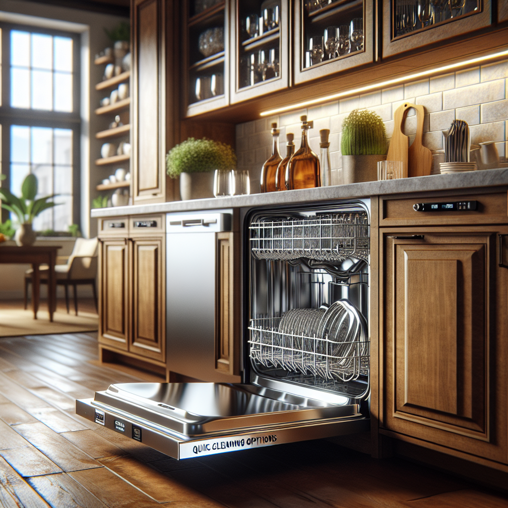The advantages of dishwashers with quick cleaning options