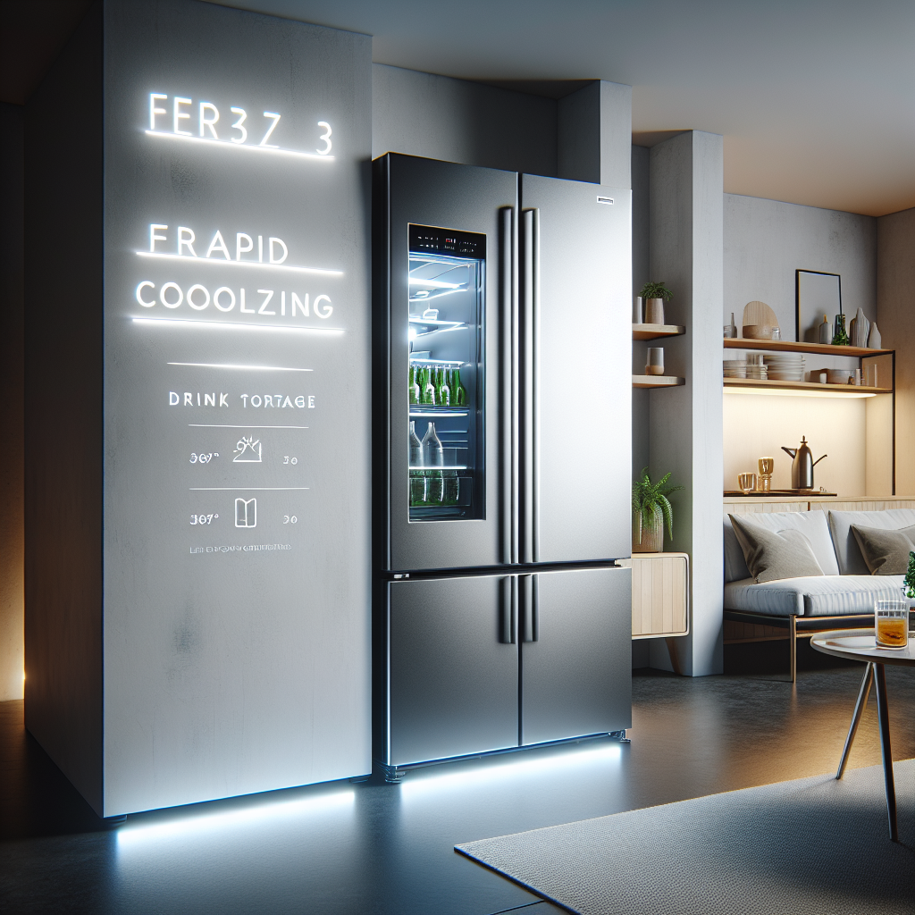 Refrigerators with rapid cooling zones: Perfect for drink storage