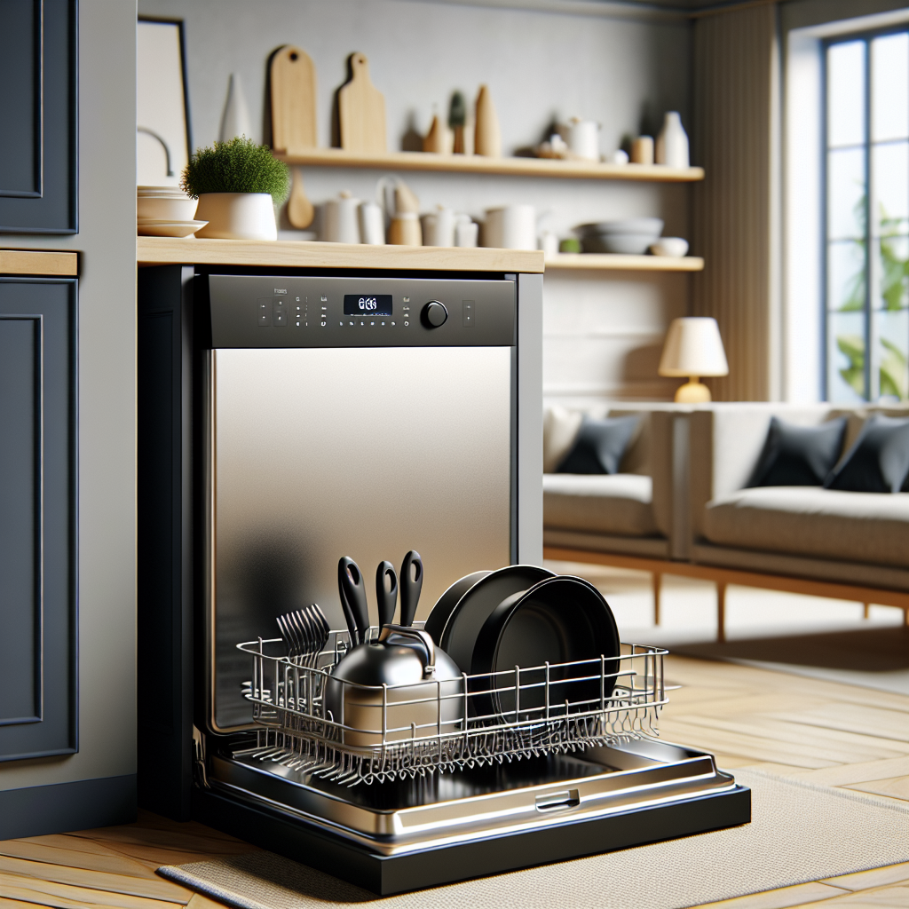 Lave-vaisselle avec cycles de nettoyage pour grandes casseroles et poêles