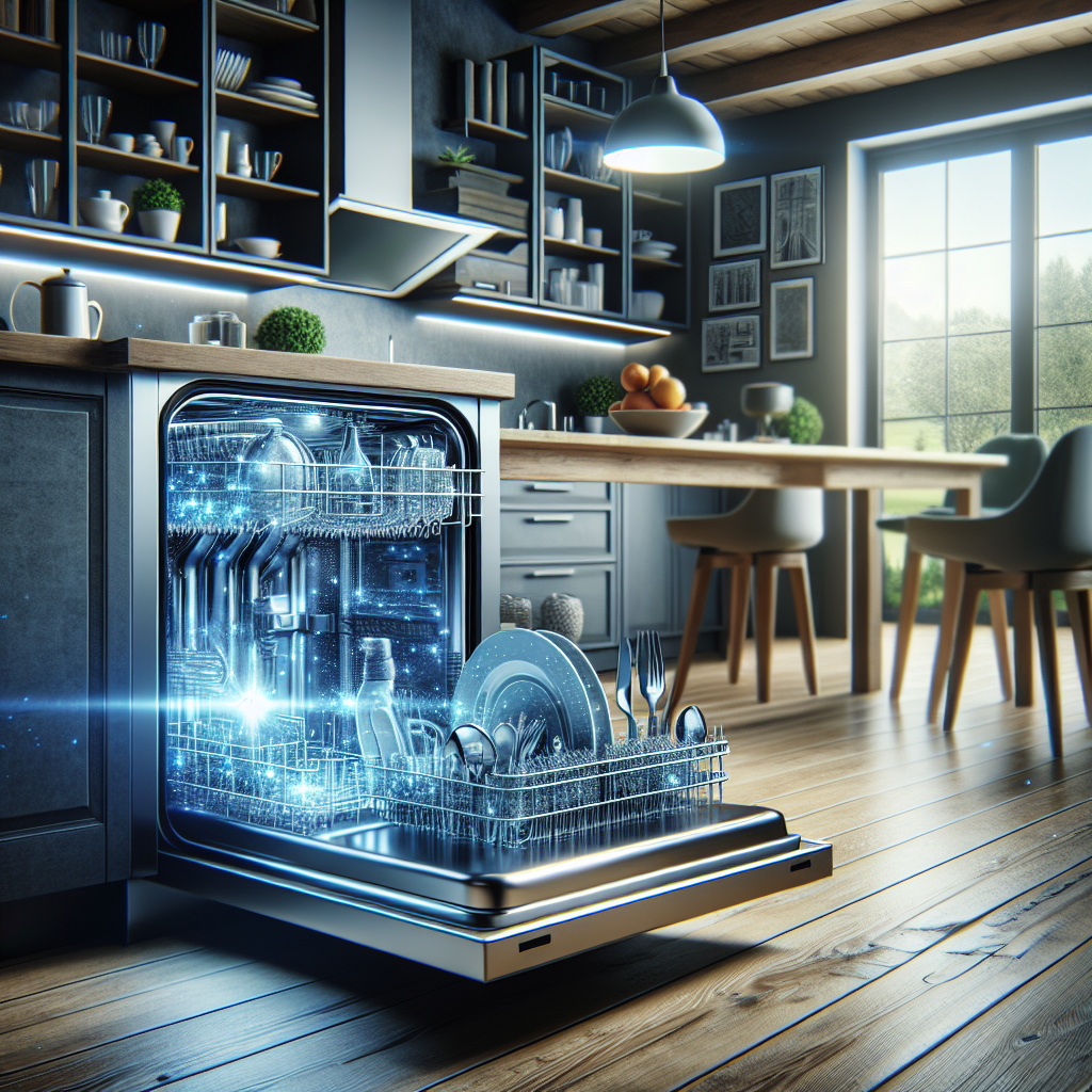 Lave-vaisselle avec systèmes de nettoyage à haute pression