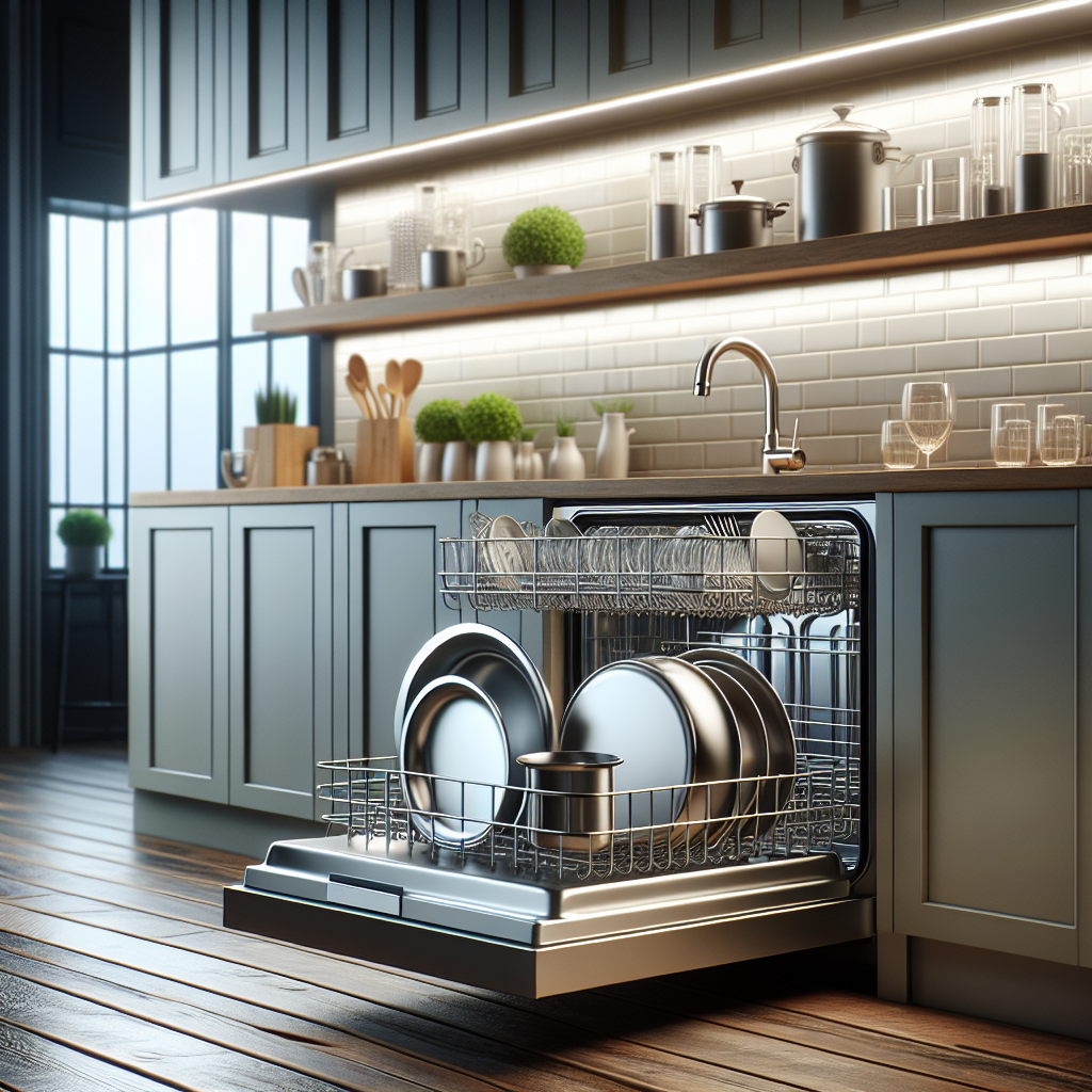 Dishwashers with cleaning cycles for large pots and pans