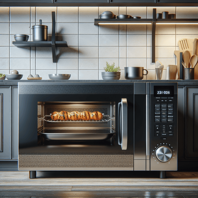 Micro-ondes avec fonctions grill et rotissoire