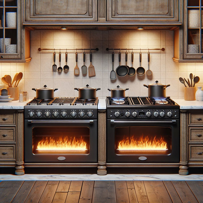 Récapitulatif de la gamme : comparaison des cuisinières à gaz et électriques