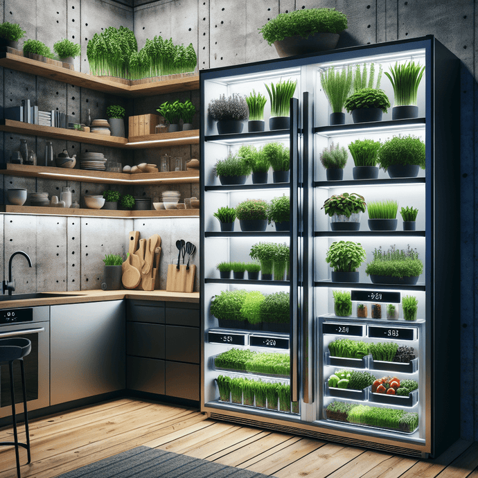 Refrigerators with dedicated spaces for fresh herbs