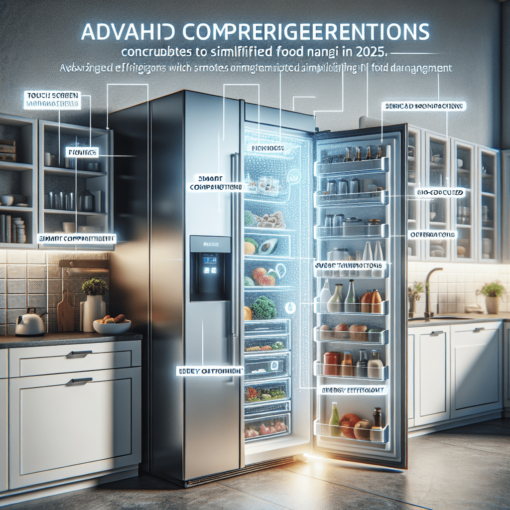 Réfrigérateurs avec Compartiments Intelligents : Gestion Simplifiée des Aliments en 2025