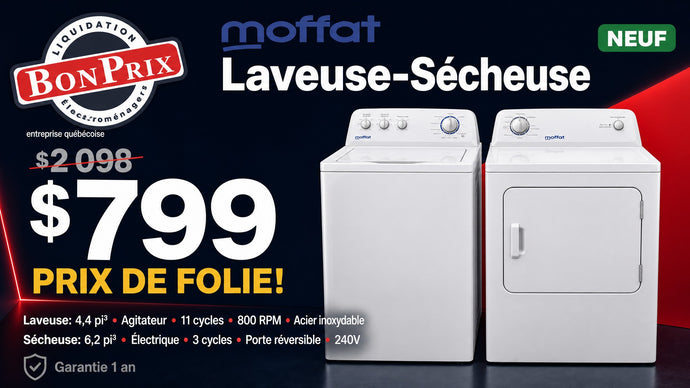 Washer Dryer Combo for $799 – The Best Deal in Quebec