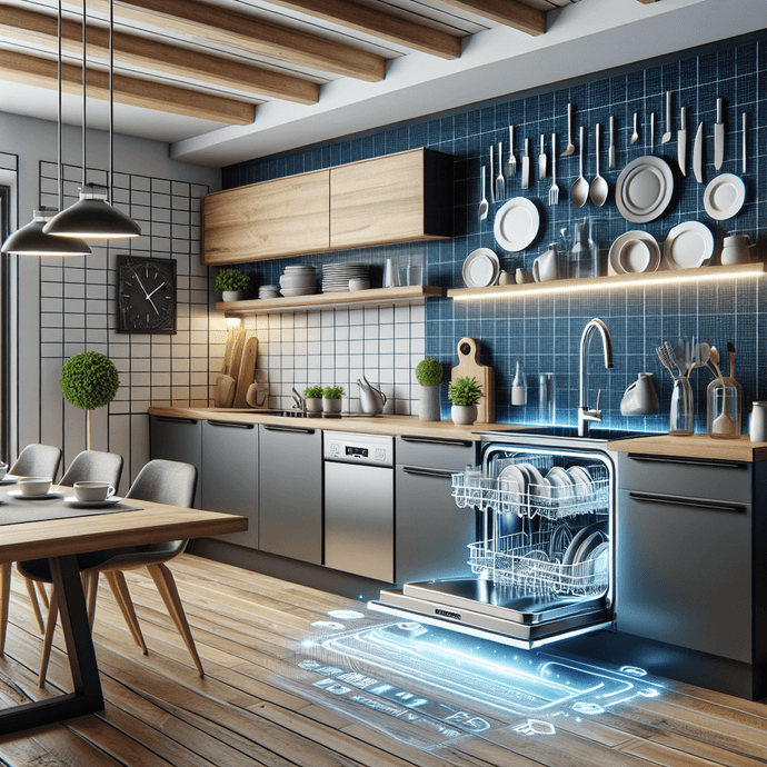 Lave-vaisselle avec cycles de nettoyage automatique : maintenance simplifiée