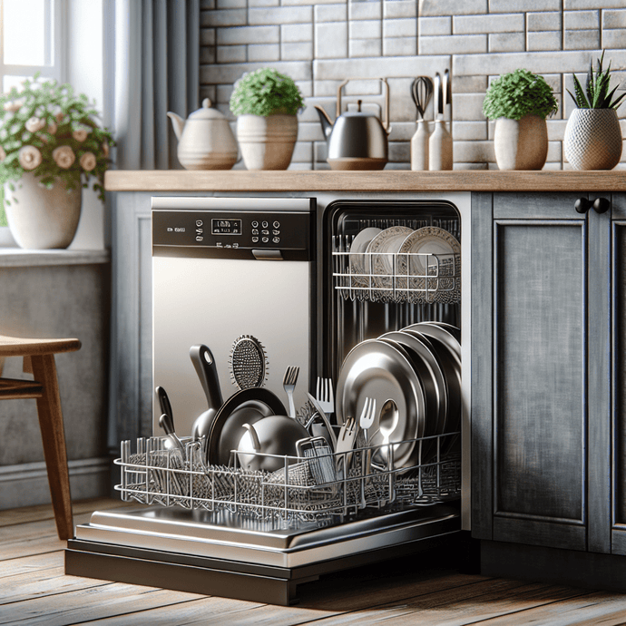 Lave-vaisselle avec des cycles de lavage pour grandes casseroles et poêles