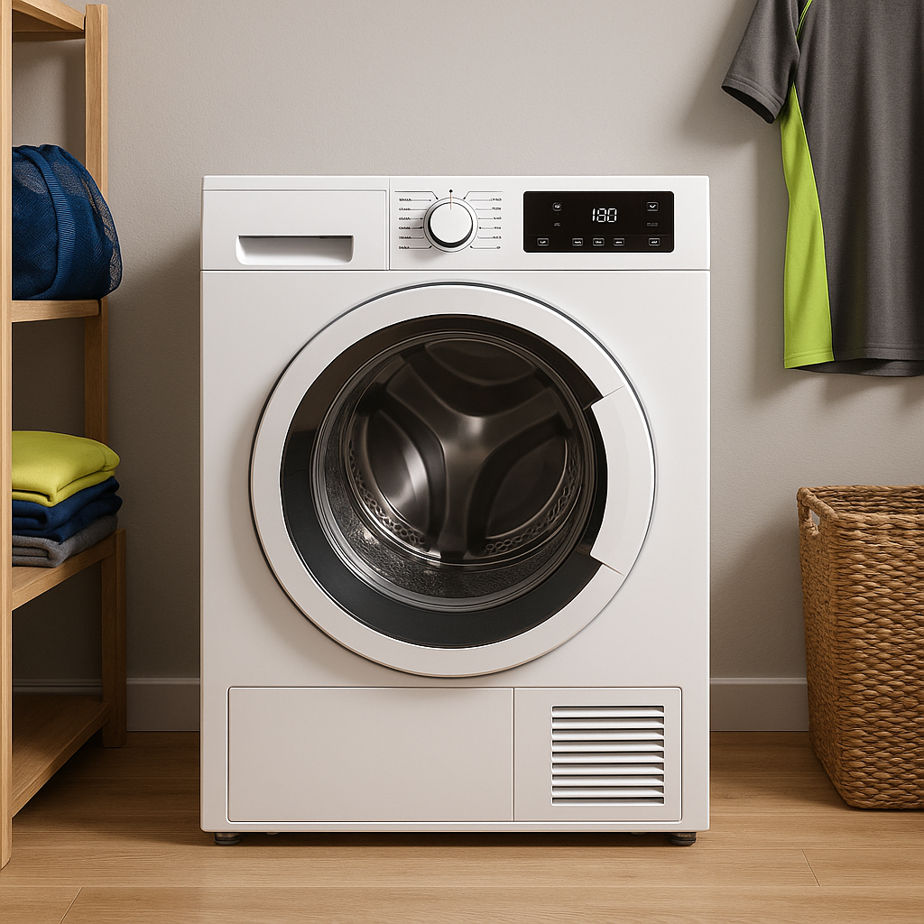 Dryers with settings for sportswear fabrics
