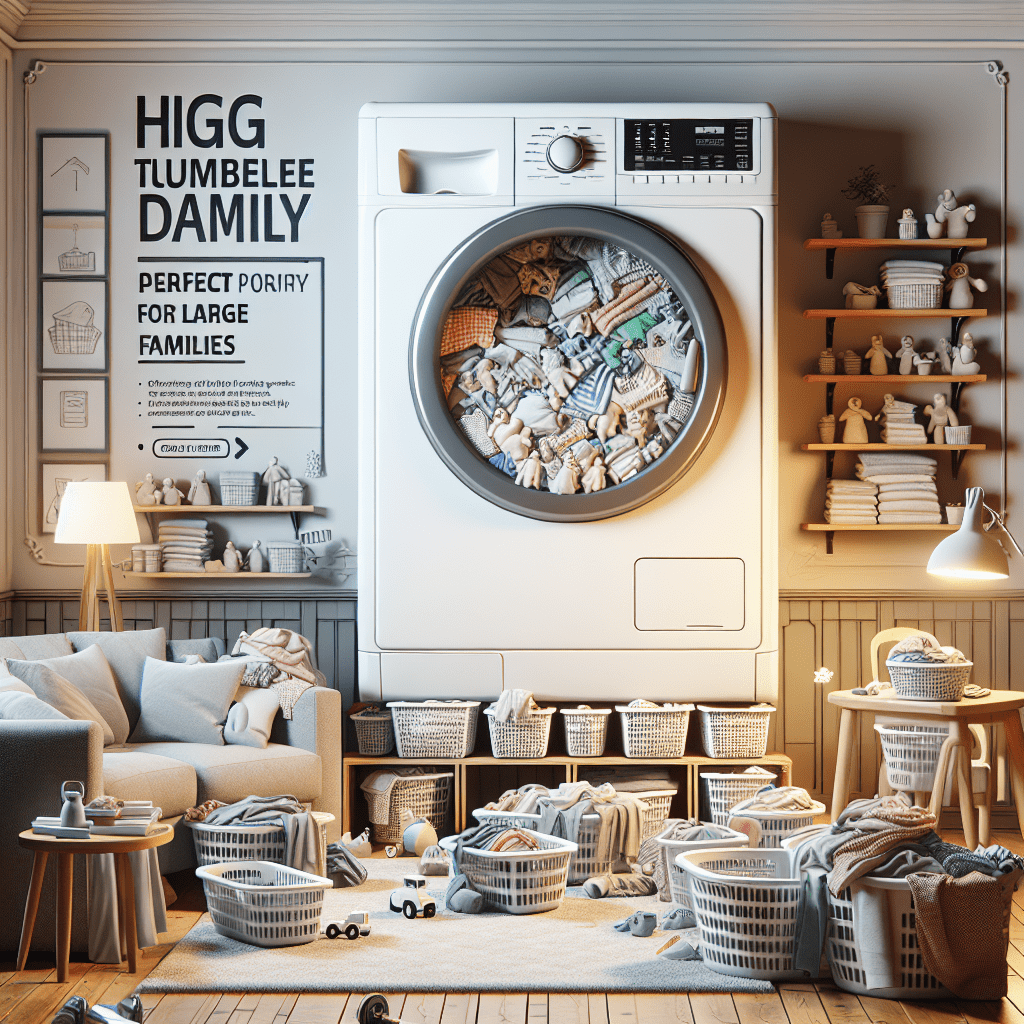 High-capacity tumble dryers: The ideal choice for large families - BonPrix Électroménagers