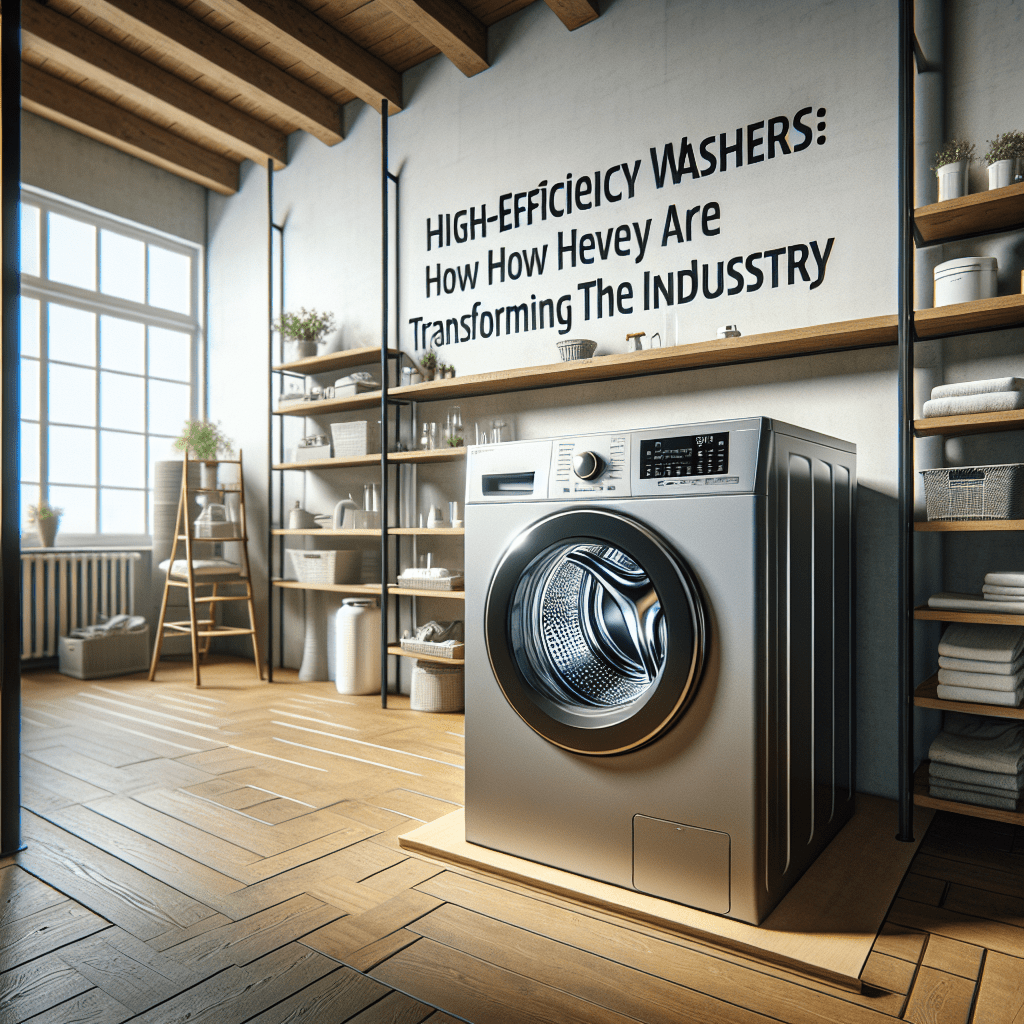 High-Efficiency Washers: How They Are Transforming the Industry - BonPrix Électroménagers