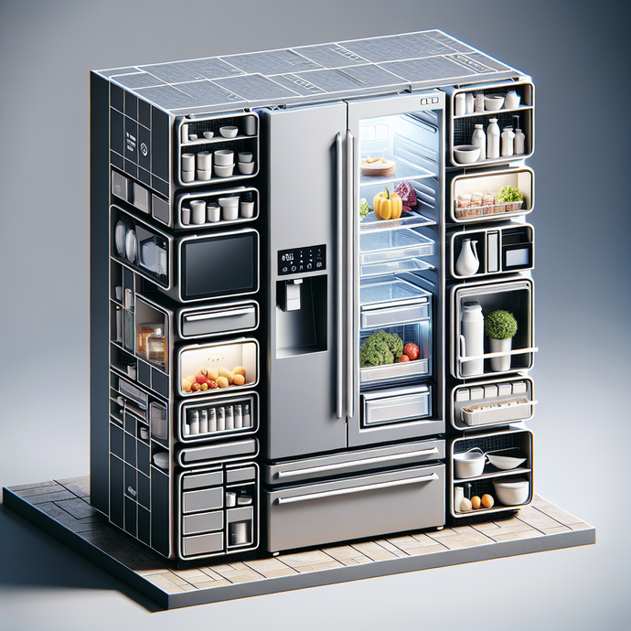 Réfrigérateurs avec Compartiments Modulaires pour un Stockage Optimisé