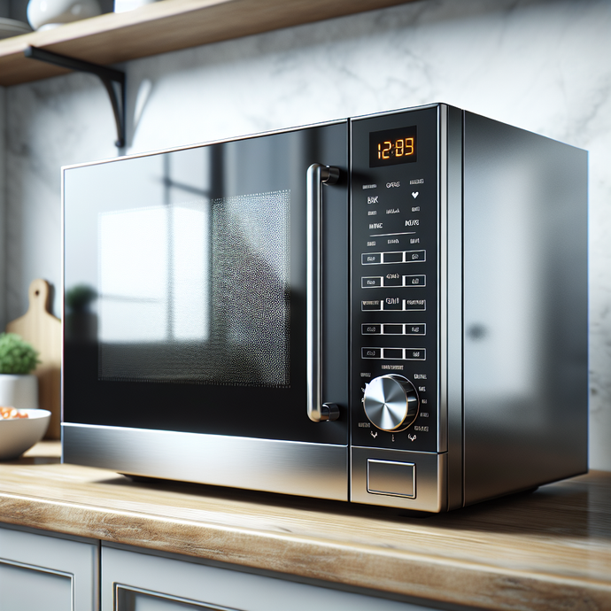 Micro-ondes avec des programmes pré-réglés pour des repas rapides