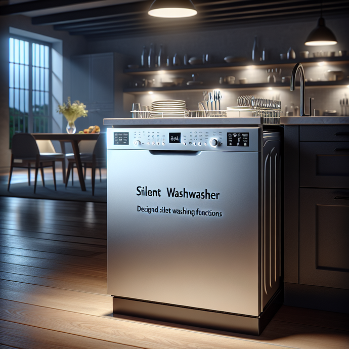 Dishwashers with silent washing functions for nighttime use