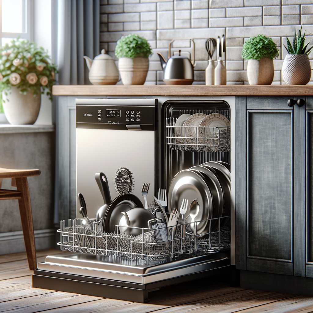 Lave-vaisselle avec des cycles de lavage pour grandes casseroles et poêles