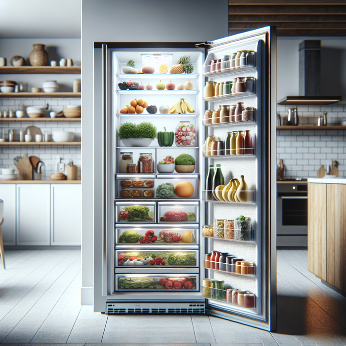 Refrigerators with fresh and frozen food compartments