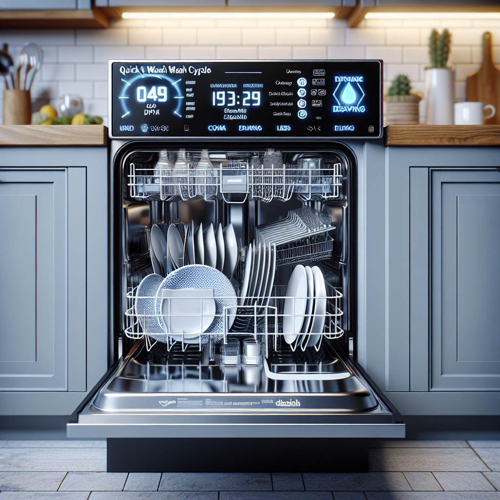 Dishwashers with quick wash cycle for significant time savings