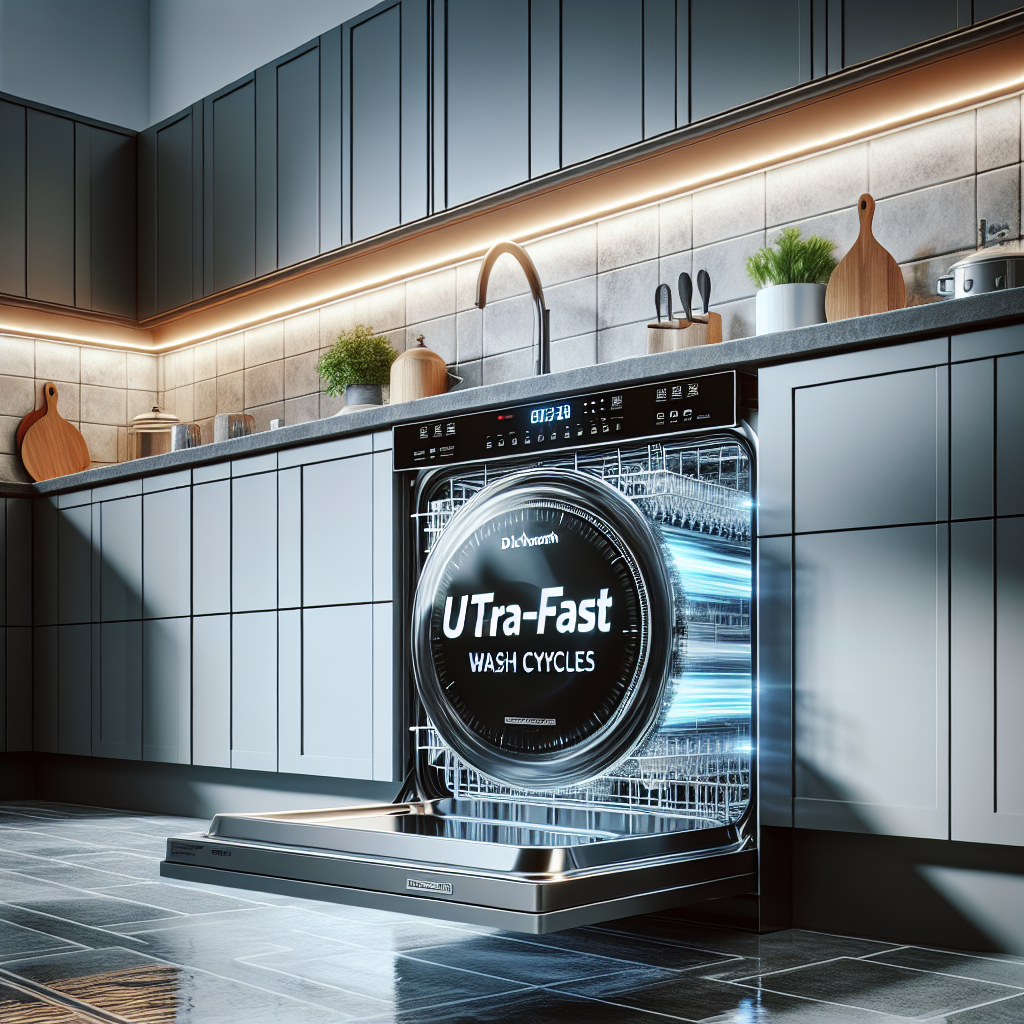 Lave-vaisselle avec cycles de lavage ultra-rapides : Gagnez du temps