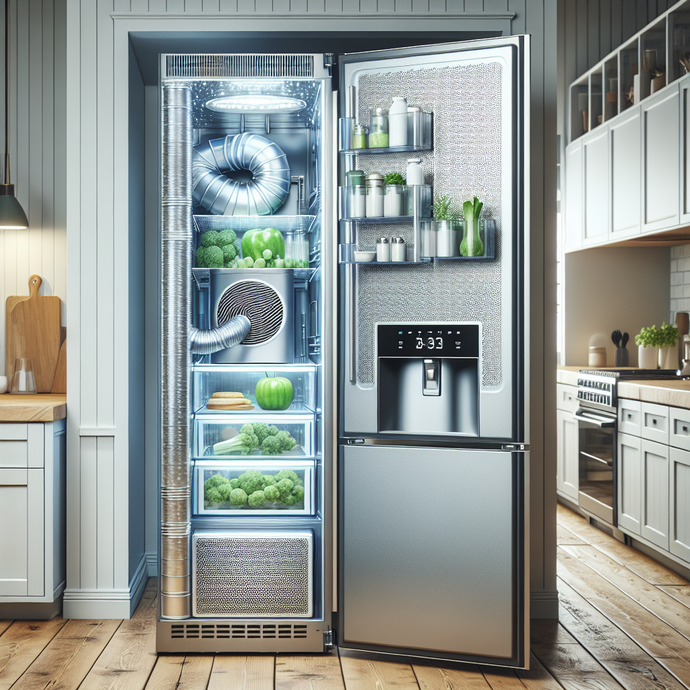 Réfrigérateurs avec systèmes de purification d'air pour garder les aliments plus frais