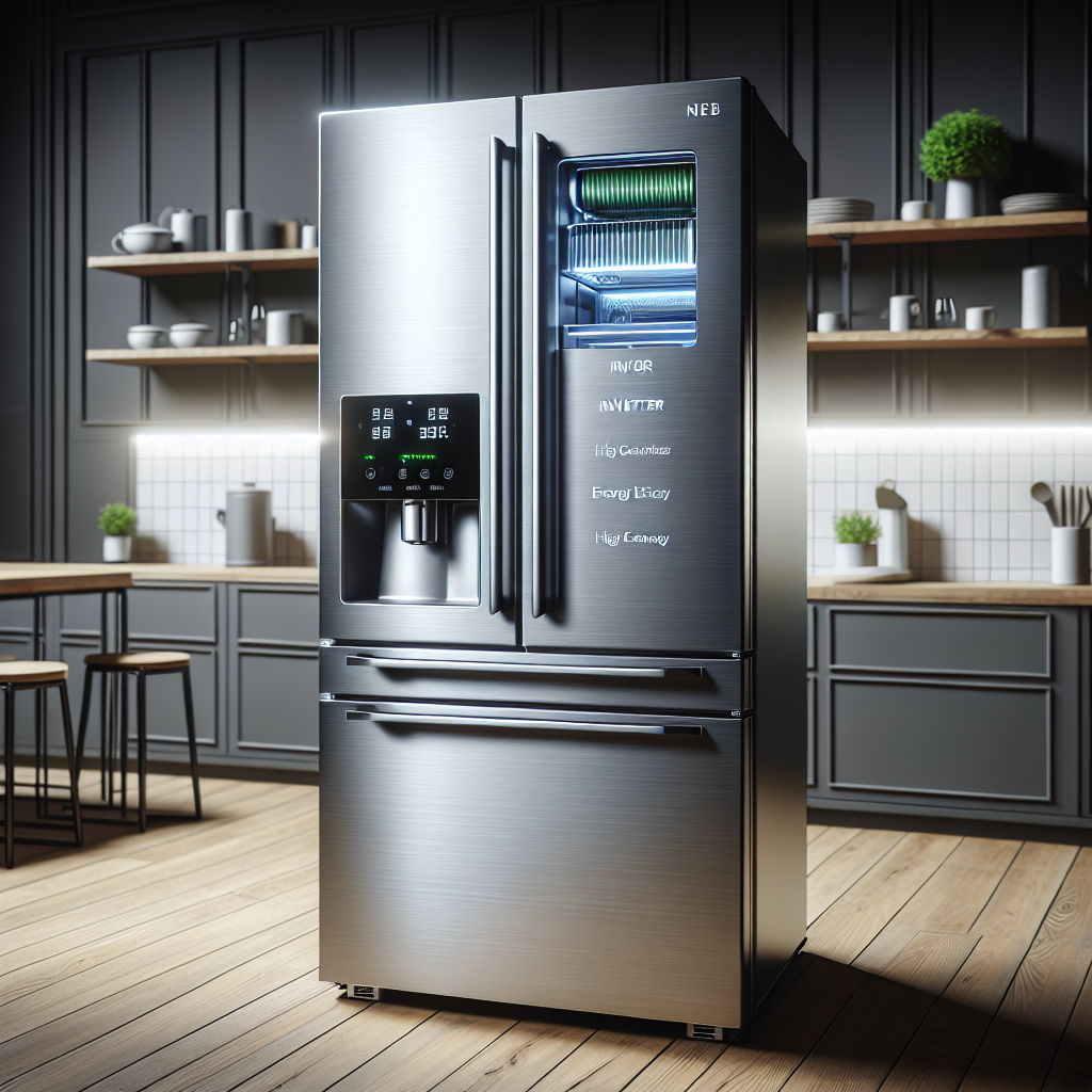 Refrigerators with inverter compressors for reduced energy consumption