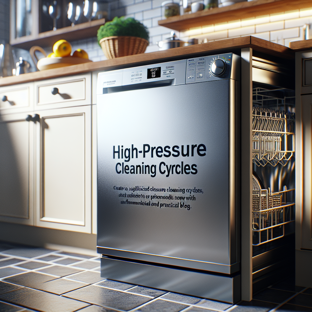 Dishwashers with high-pressure cleaning cycles