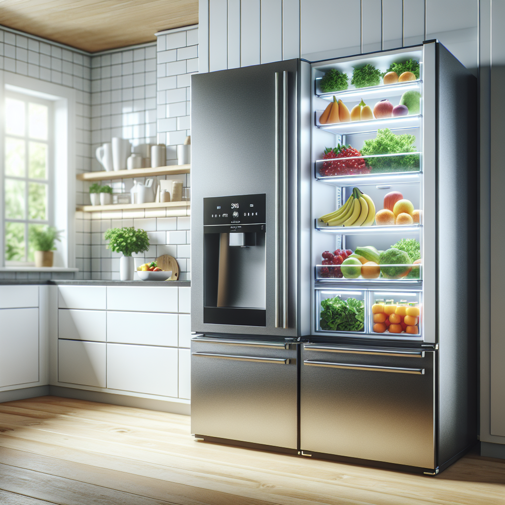 Réfrigérateurs avec des zones séparées pour les fruits et les légumes