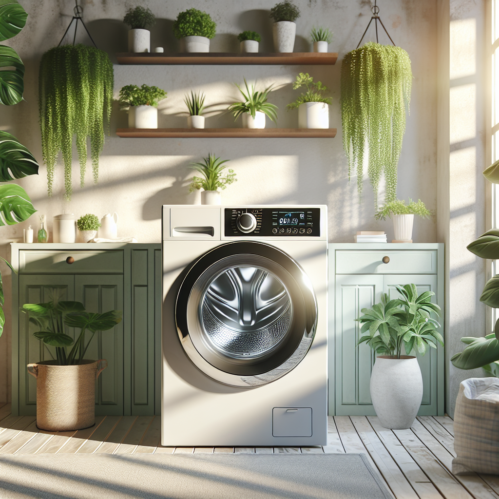 Sèche-linge avec cycles écologiques pour réduire l'empreinte carbone