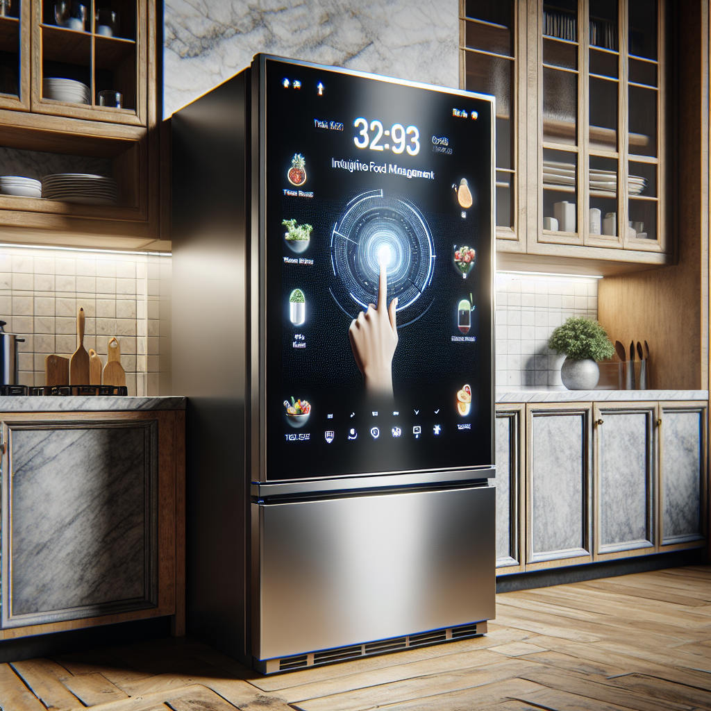 Refrigerators with touch screens: intuitive food management
