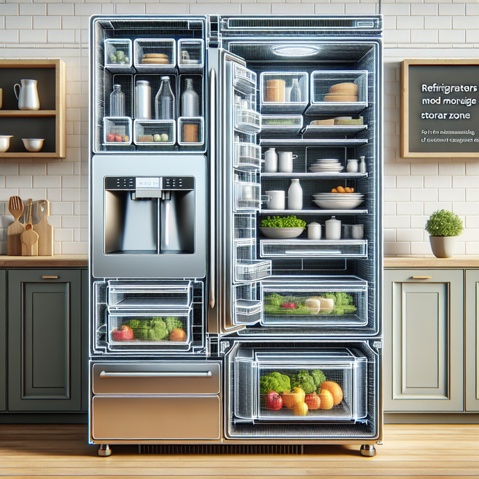 Refrigerators with modular storage zones: for a customizable layout