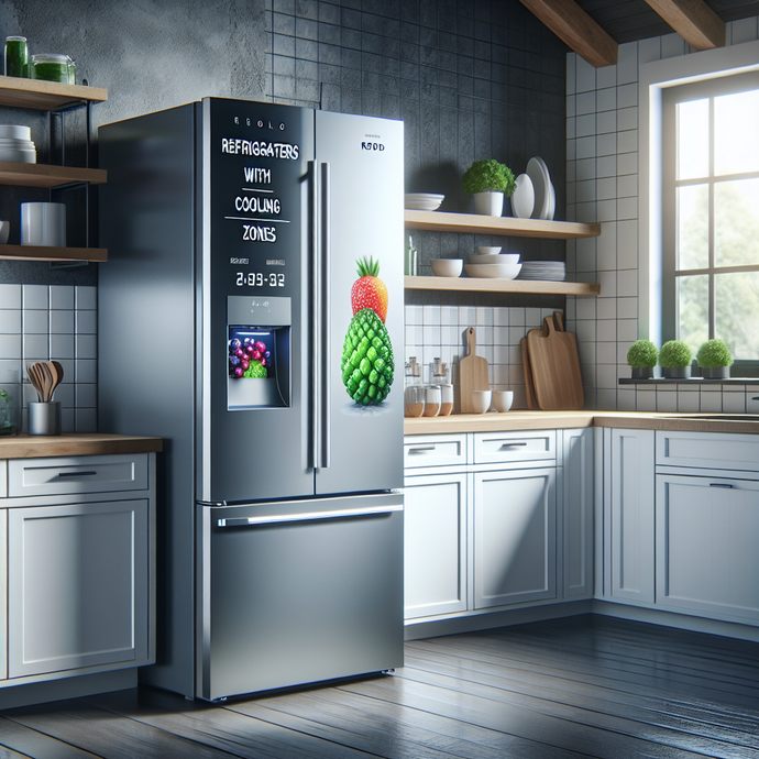 Refrigerators with rapid cooling zones