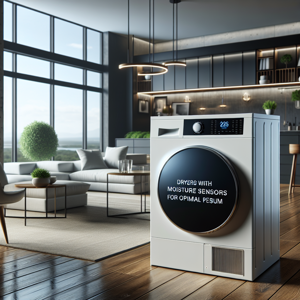 Dryers with moisture sensors for optimal performance