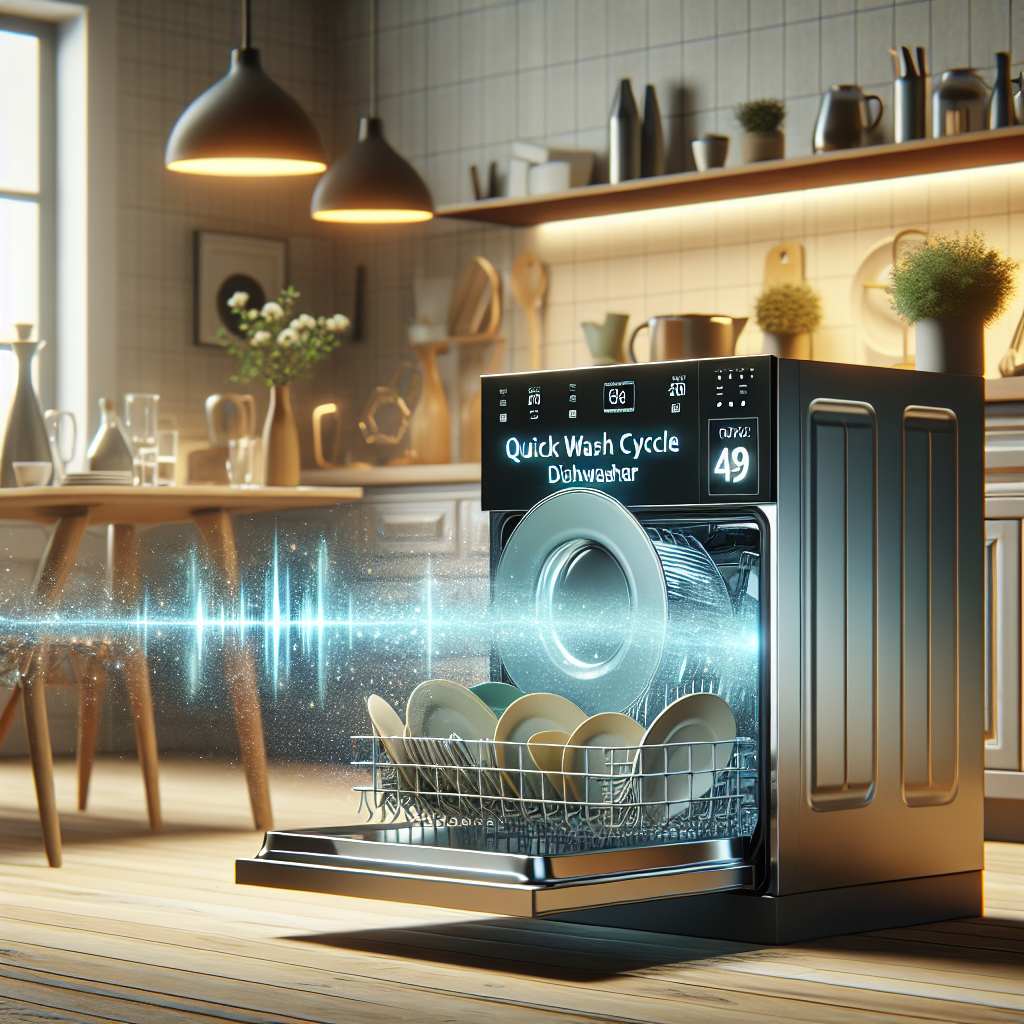 Dishwashers with quick wash cycle for significant time savings