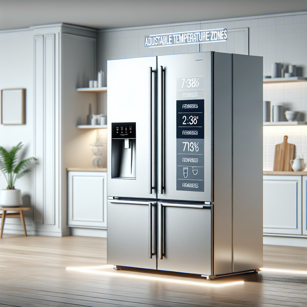 Refrigerators with Adjustable Temperature Zones