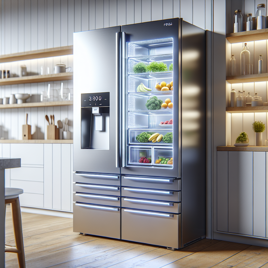 Refrigerators with adjustable zones for fruits and vegetables