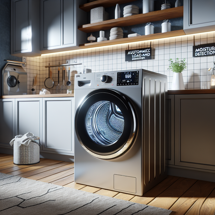 Washers with automatic load and moisture detection for customized cycles
