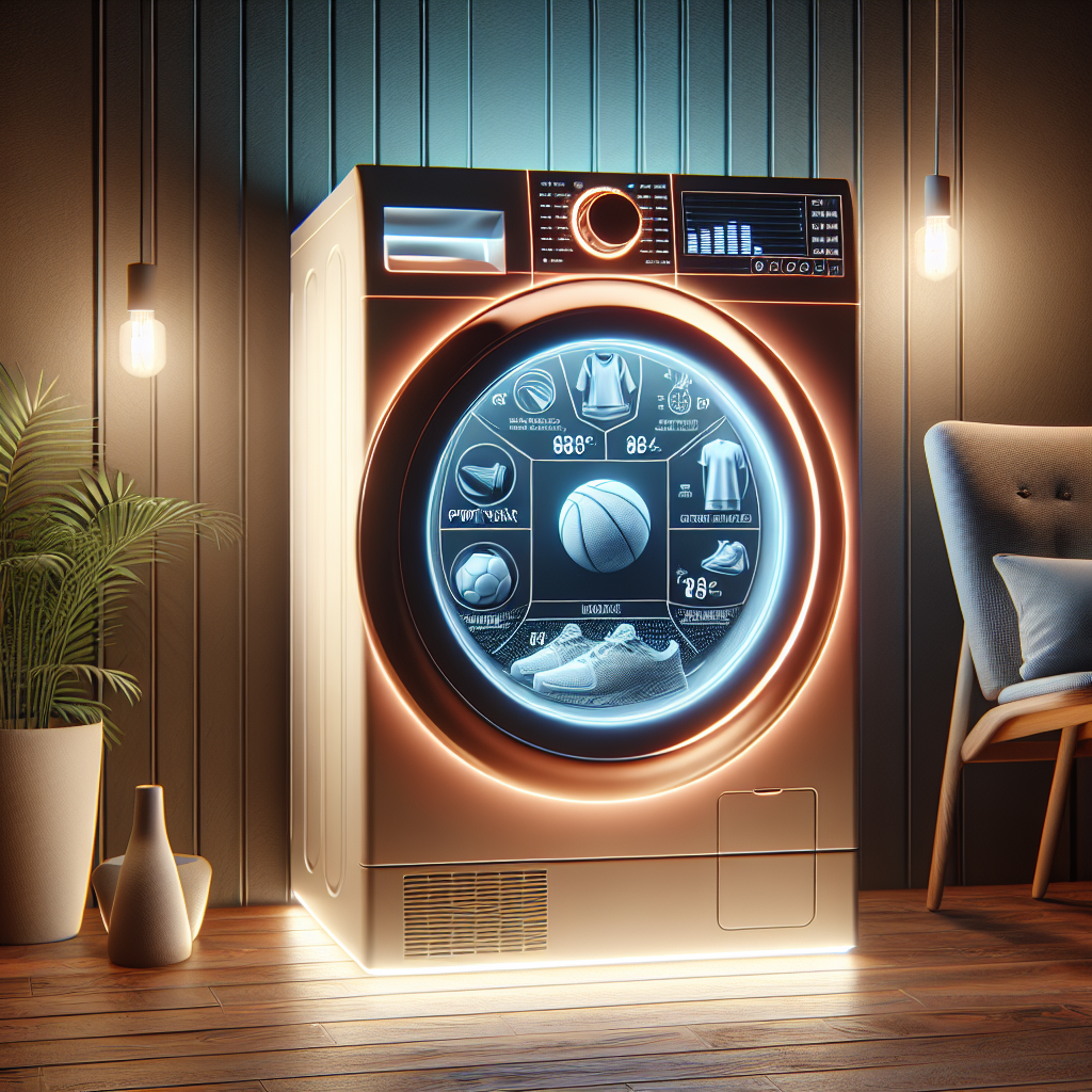 Dryers with settings for sportswear fabrics