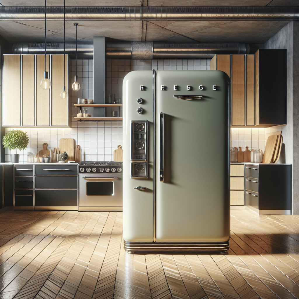 Le Retour des Réfrigérateurs Rétro dans les Cuisines Modernes