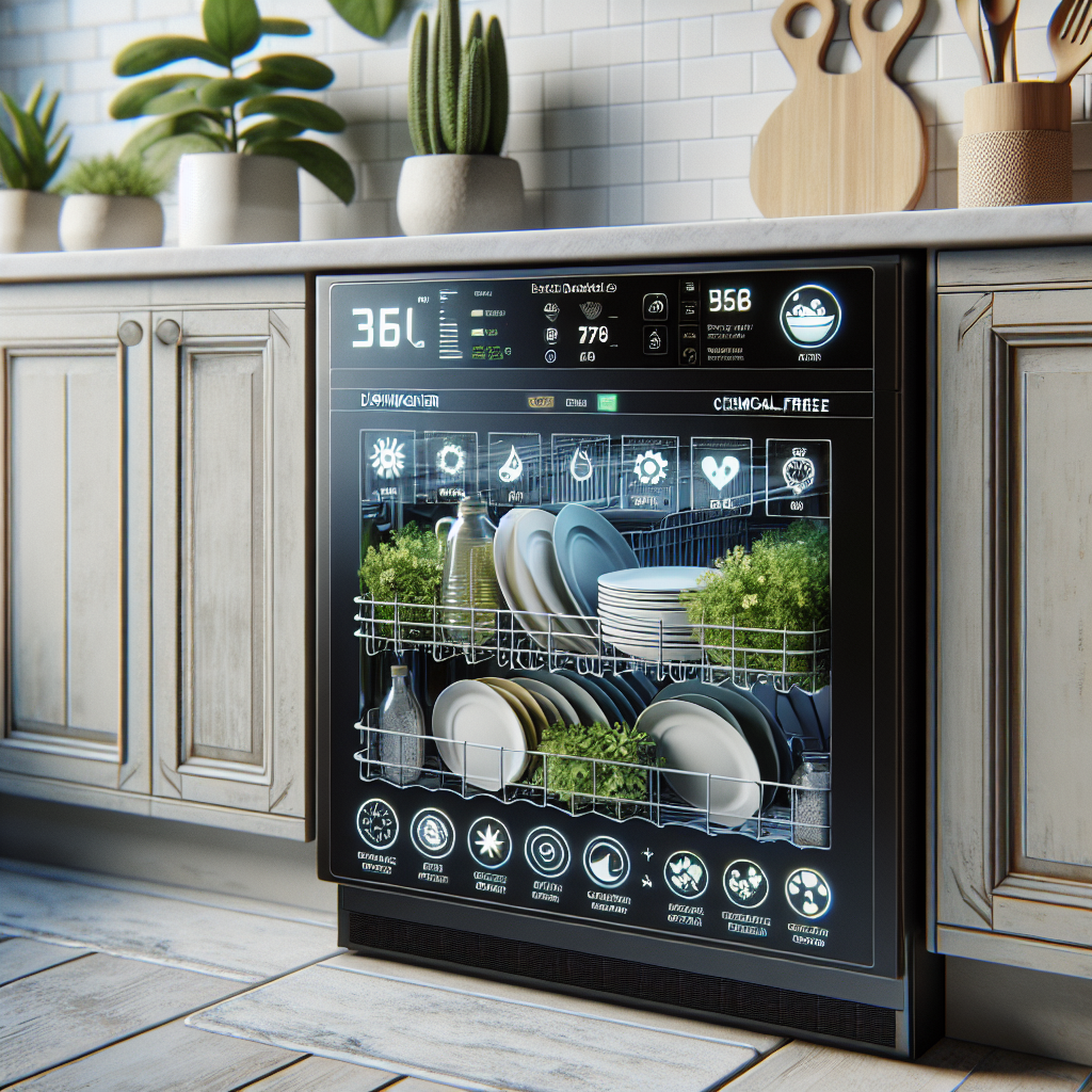 Lave-vaisselle avec fonctions de lavage sans produits chimiques