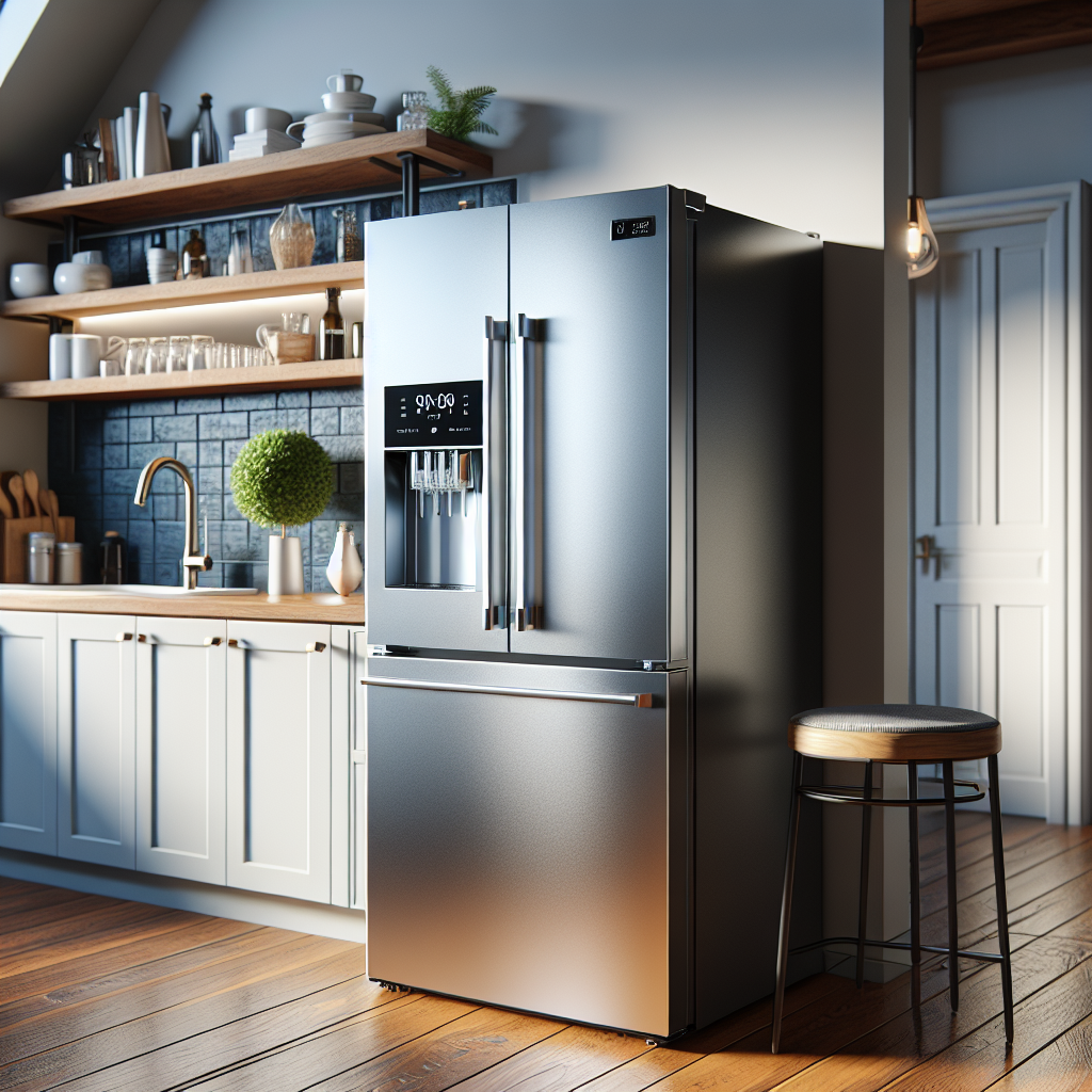 Refrigerators with automatic ice dispensers