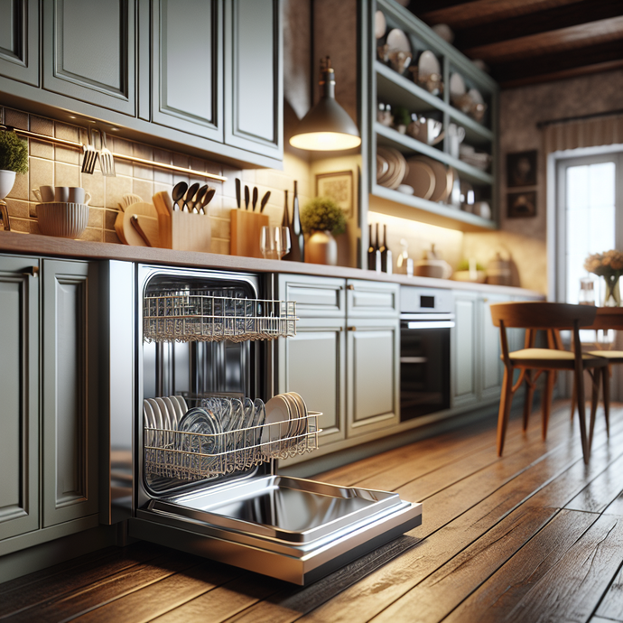 Dishwashers with adjustable-height racks
