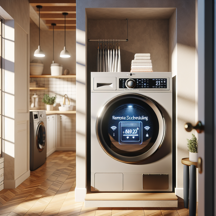 Dryers with remote scheduling for more flexibility