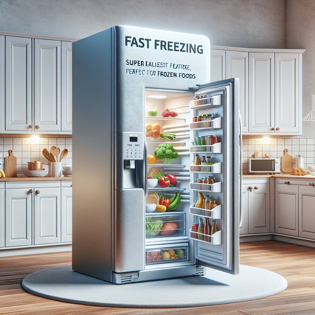 Réfrigérateurs avec fonction de congélation rapide : Parfaits pour les aliments congelés