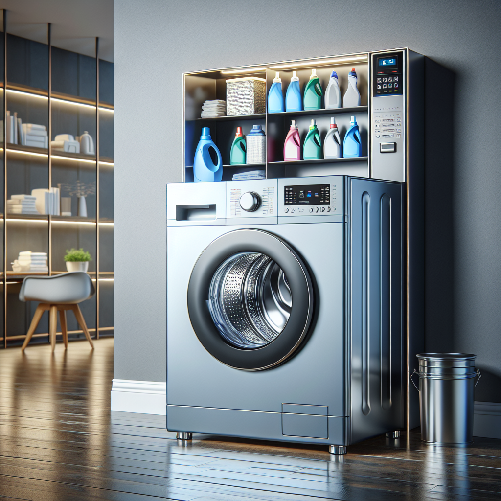 Washing machines with automatic detergent dispensers