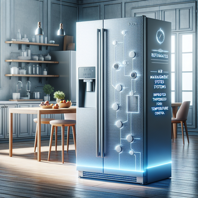 Refrigerators with air management systems for better temperature control