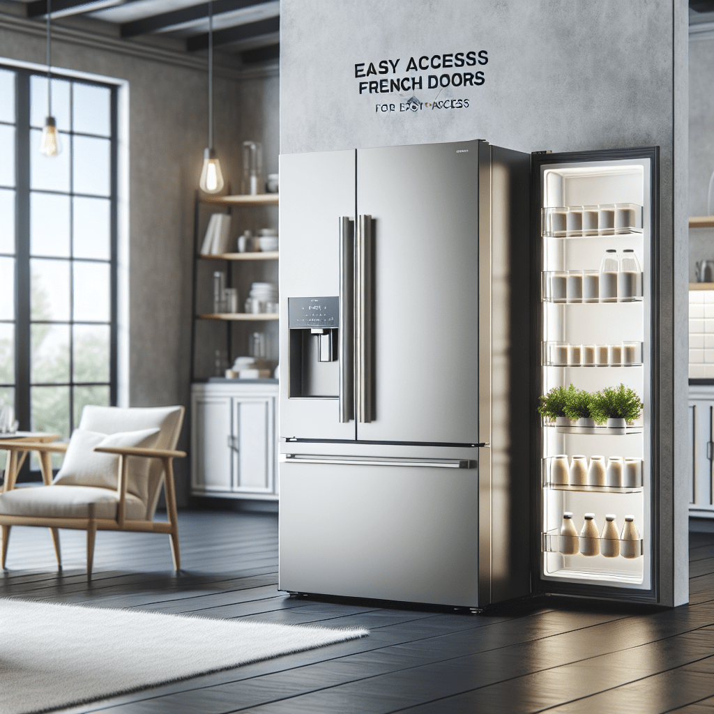 Refrigerators equipped with French doors for easy access - BonPrix Électroménagers