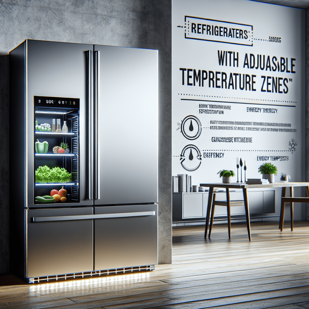 Refrigerators with adjustable temperature zones - BonPrix Électroménagers