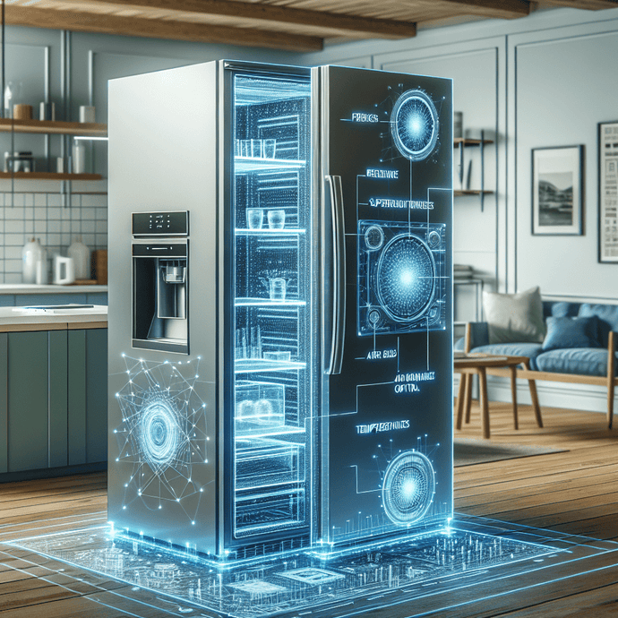 Refrigerators with air management systems for better temperature control