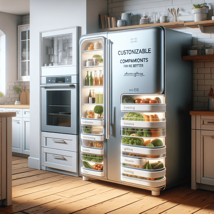 Refrigerators with customizable compartments for better food organization